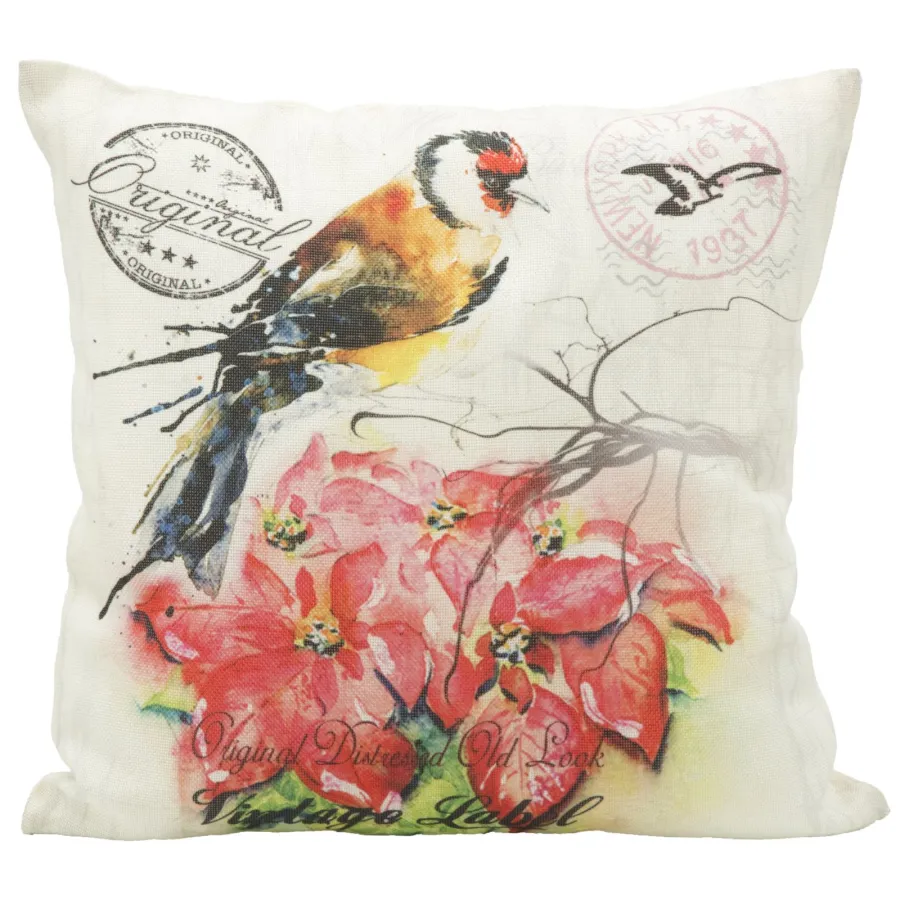 Poszewka na poduszkę BIRD -B- 40X40 cm